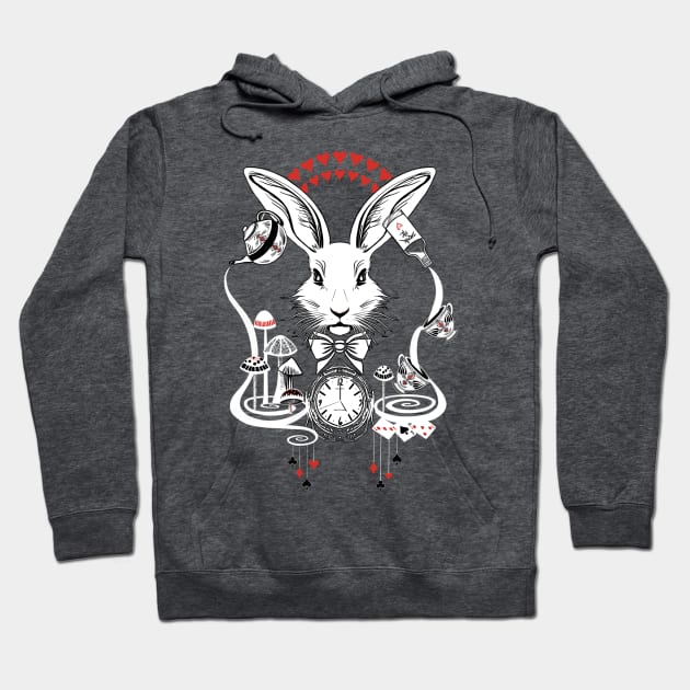 Down The Rabbit Hole Hoodie by exentric-wren